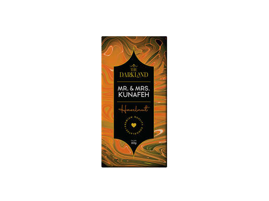 MR. & MRS. Kunafa | Hazelnut Flavour | Aphrodisiac Chocolate Bar