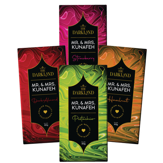 All Combo Pack - MR. & MRS. Kunafa | Strawberry, Hazelnut , Dark Almond & Pistachio Flavour | No Side Effects