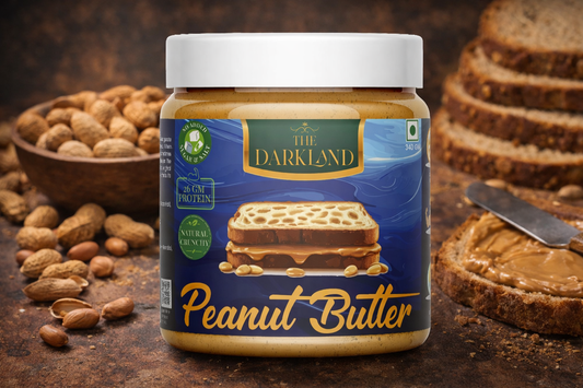 Natural Crunchy Peanut Butter |340 gm | NO ADDED SUGAR & SALT | 100% PEANUTS | UNSWEETNED CRUNCHY | 26 GM PROTEIN
