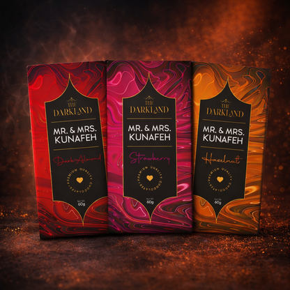 Combo Dhamaka - MR. & MRS. Kunafa | Strawberry, Hazelnut & Dark Almond Flavour | Aphrodisiac Chocolate Bar