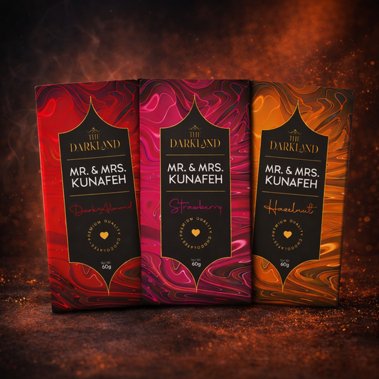 Combo Dhamaka - MR. & MRS. Kunafa | Strawberry, Hazelnut & Dark Almond Flavour | Aphrodisiac Chocolate Bar