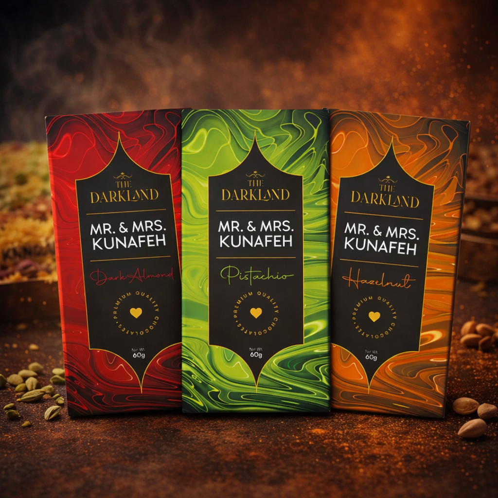 Combo Dhamaka - MR. & MRS. Kunafa | Pistachio, Hazelnut & Dark Almond Flavour | Aphrodisiac Chocolate Bar