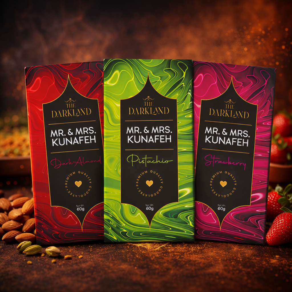 Combo Dhamaka - MR. & MRS. Kunafa | Pistachio, Strawberry & Dark Almond Flavour | Aphrodisiac Chocolate Bar