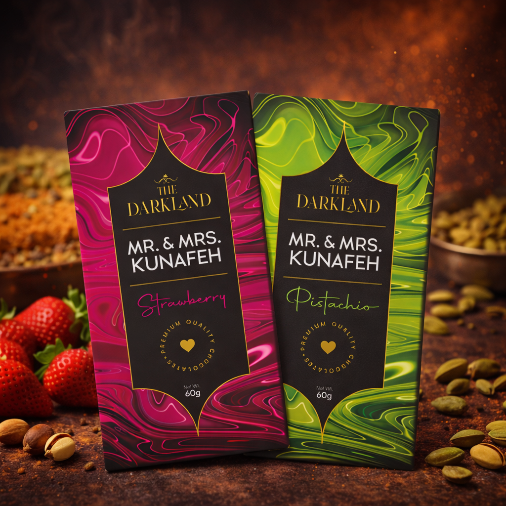 Combo Pack - MR. & MRS. Kunafa | Strawberry & Pistachio Flavour | Aphrodisiac Chocolate Bar