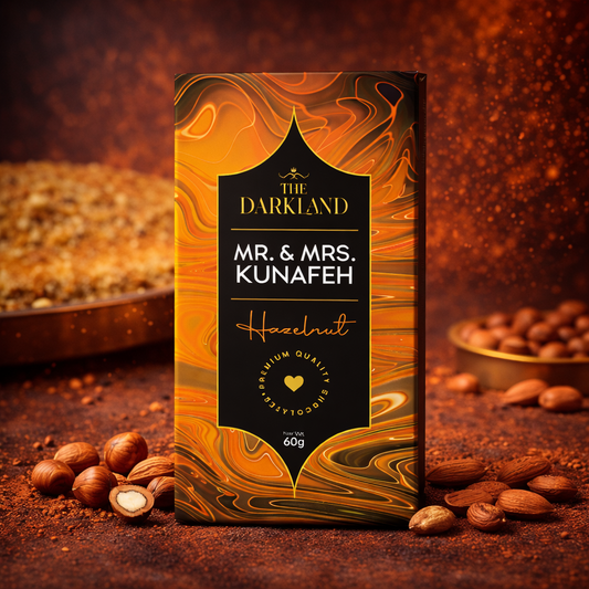 MR. & MRS. Kunafa | Hazelnut Flavour | Aphrodisiac Chocolate Bar